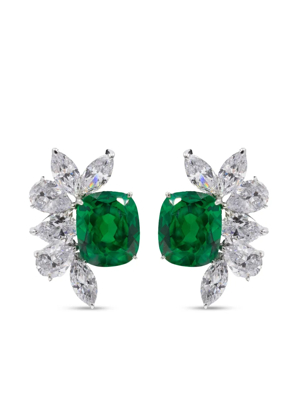 Juwelina Paris Roque ピアス スターリングシルバー - シルバートーン Juwelina Paris Roque ピアス スターリングシルバー - シルバートーン