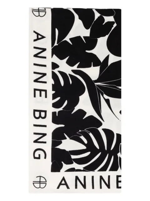 ANINE BING Eliza tropical leaf print sarong