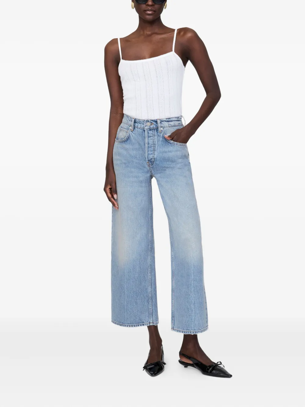ANINE BING Pia tanktop Wit