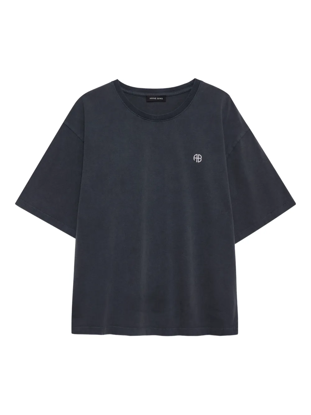ANINE BING Rudy graphic-print T-shirt Zwart