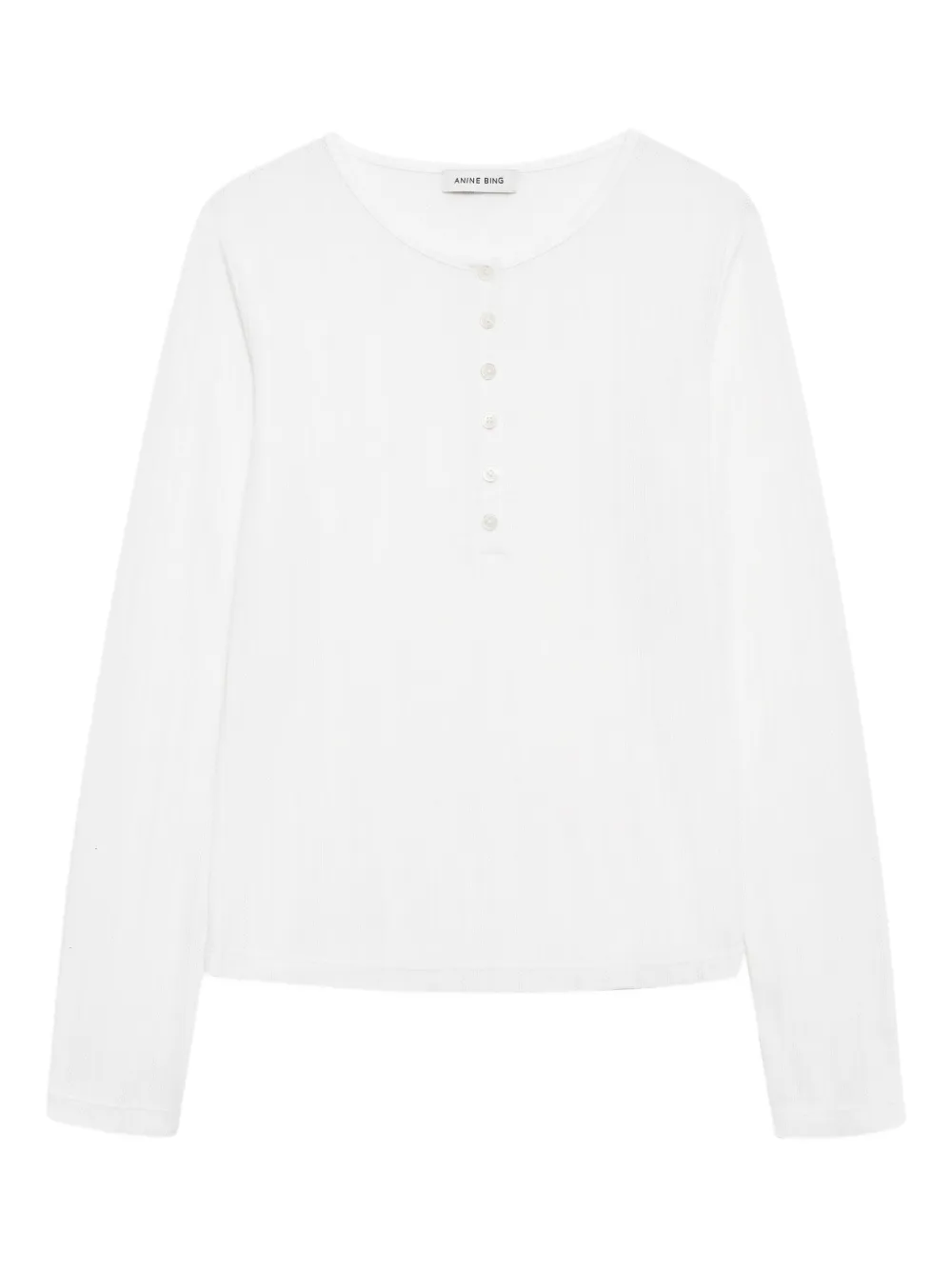 ANINE BING Pia T-shirt met lange mouwen Wit