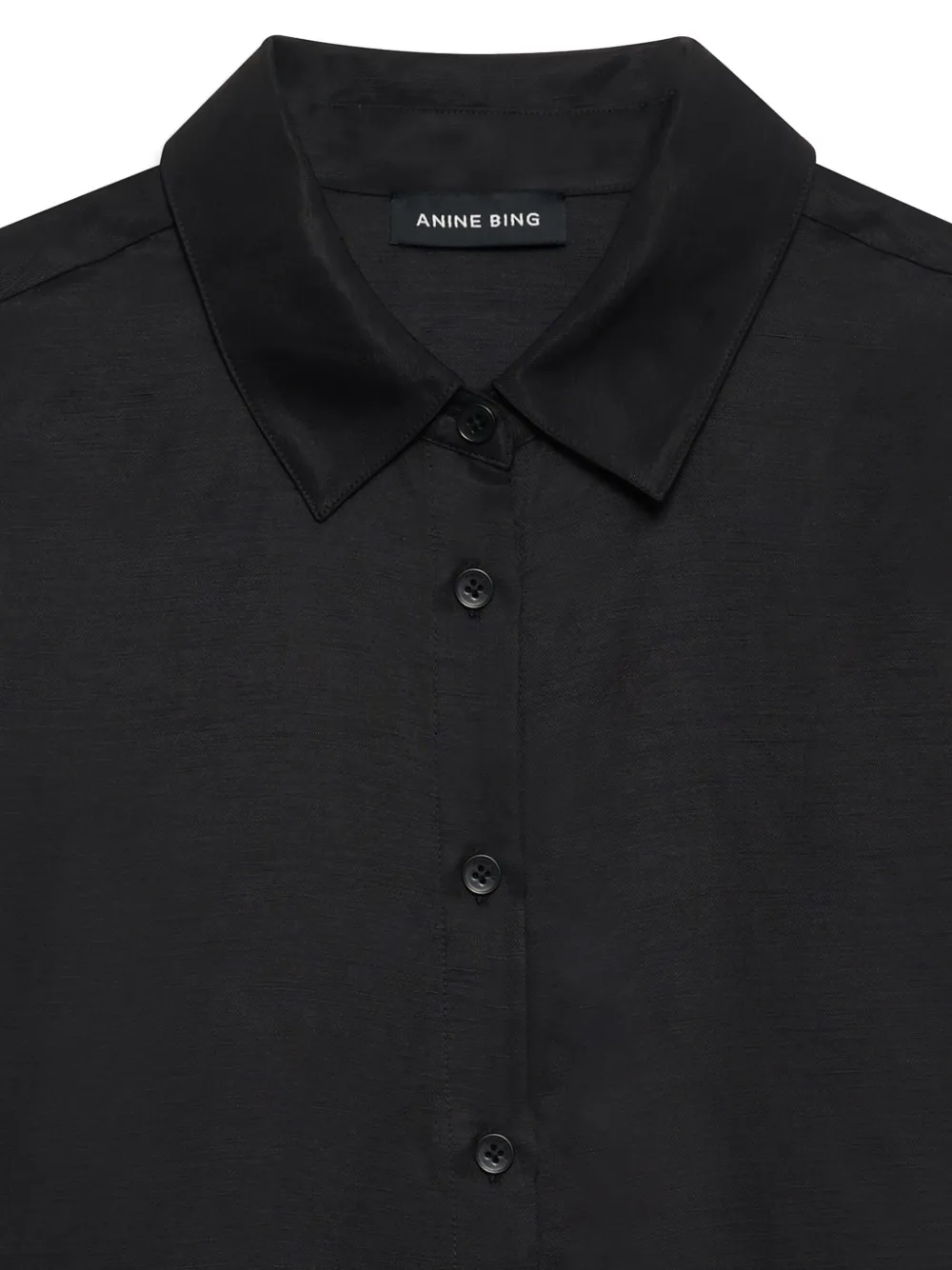 ANINE BING Coco button-up blouse Zwart