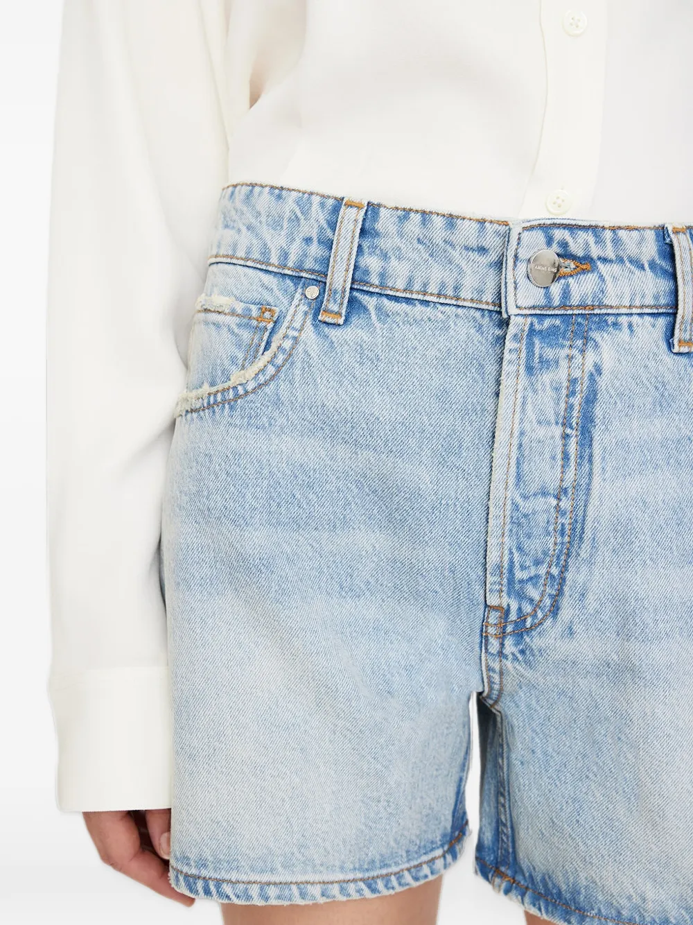 ANINE BING Dalton denim shorts Blauw