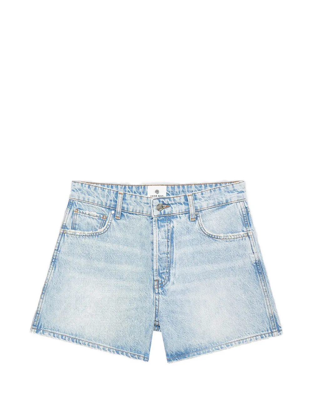 ANINE BING Dalton denim shorts Blauw