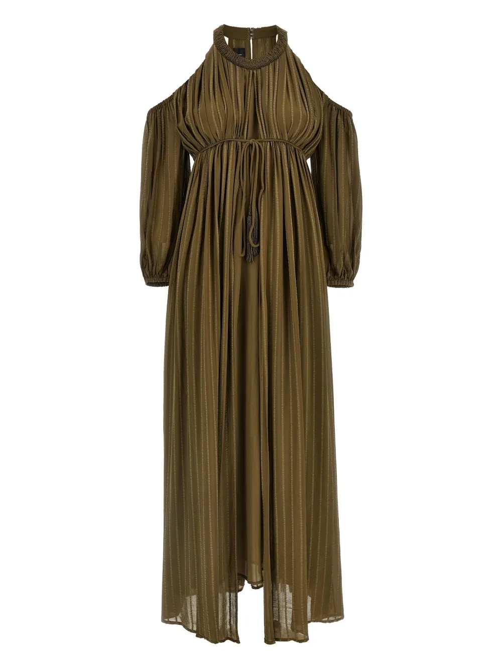 PINKO Geplooide midi-jurk Groen