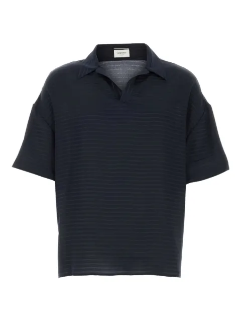 Saint Laurent playera tipo polo de seda