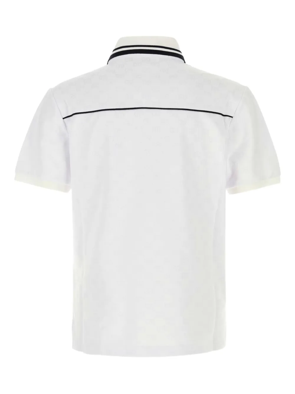 Gucci Poloshirt met jacquard - Wit