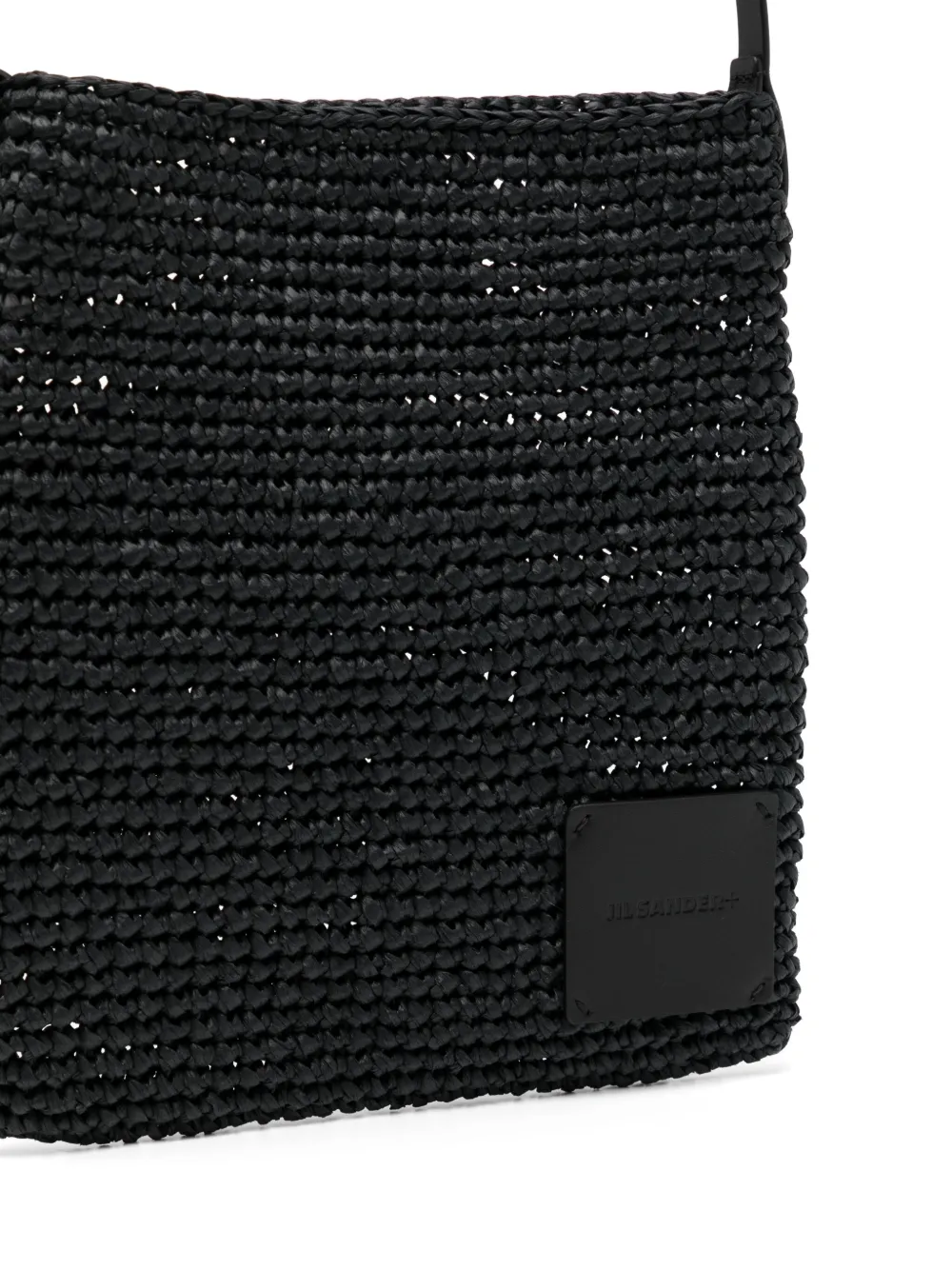 JIL SANDER+ Gehaakte crossbodytas Zwart