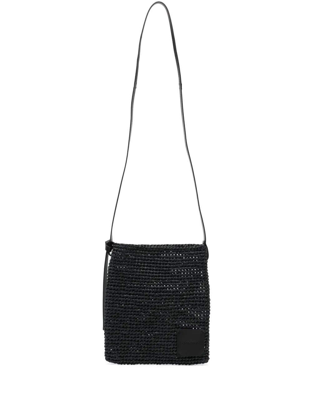Jil Sander クロシェ ショルダーバッグ - ブラック Jil Sander クロシェ ショルダーバッグ - ブラック