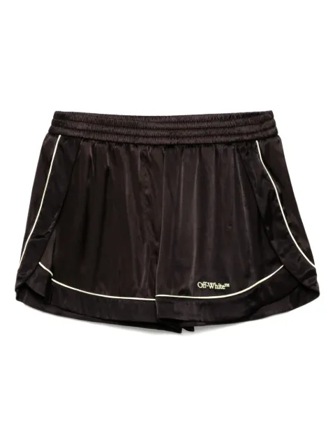 Off-White logo-embroidered shorts
