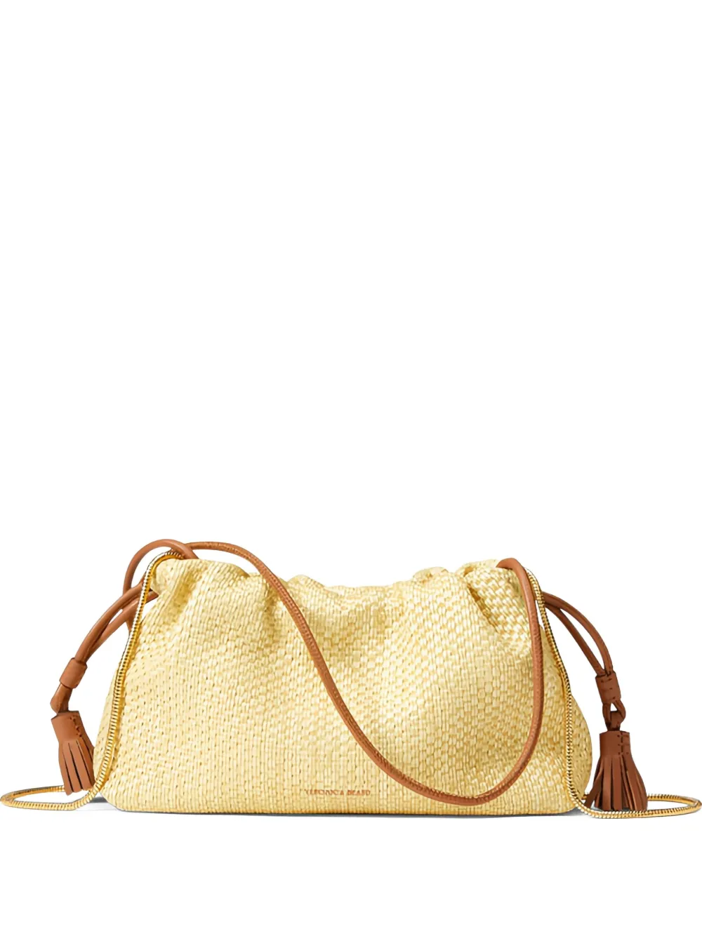 Veronica Beard Small Raffia Satchel Bag In Neutral