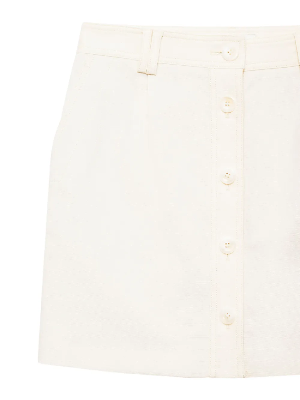 ANINE BING Zaire mini-rok Wit