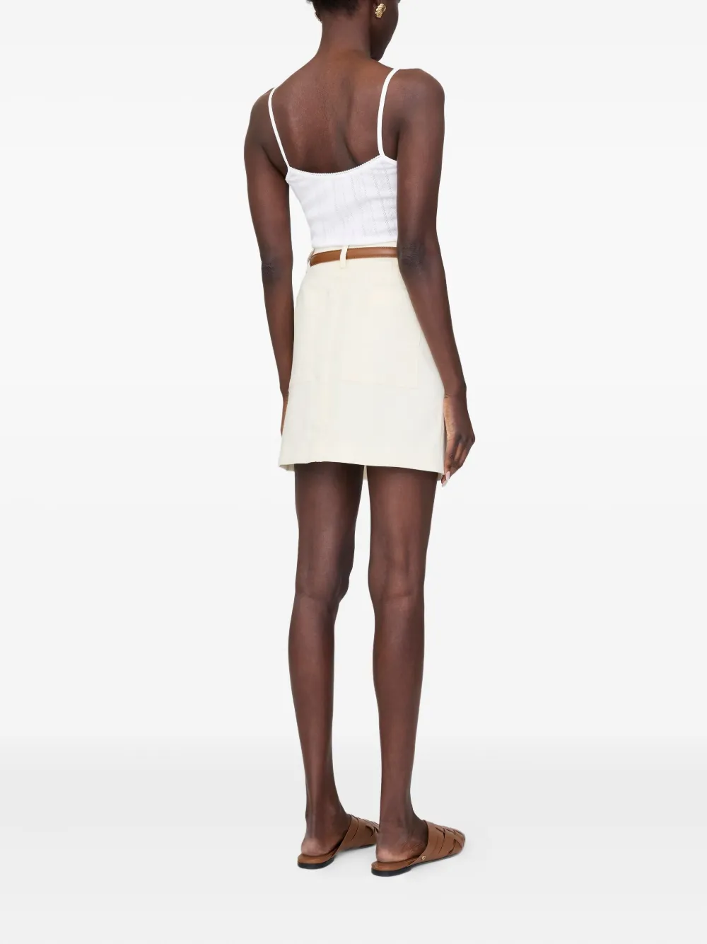 ANINE BING Zaire mini-rok Wit
