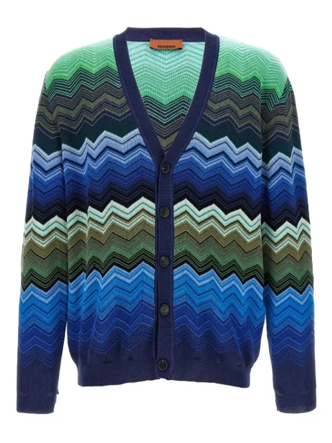 Missoni cárdigan con motivo en zigzag