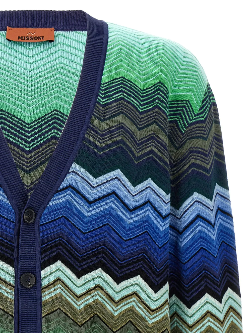 Missoni Vest met zigzag-patroon Groen