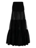 Saint Laurent crepe skirt - Black