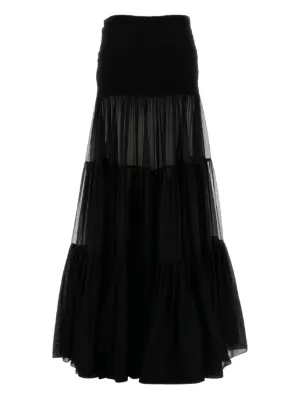 【25SS NEW】SAINT LAURENT / シルク ペイズリー マキシスカート Saint Laurent ペイズリーシルクスカート () IFCHIC.COM