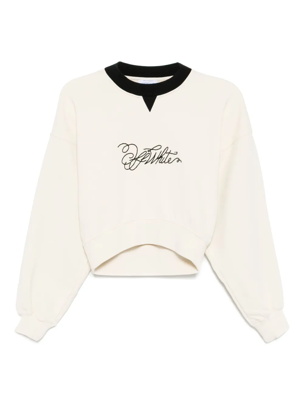 Off-White ロゴ スウェットシャツ - ニュートラル Off-White ロゴ スウェットシャツ - ニュートラル