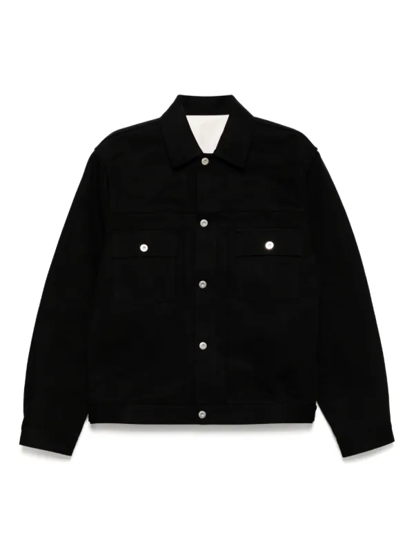 Jil Sander デニムジャケット | ブラック | FARFETCH JP