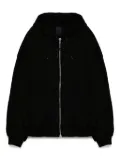 Juun.J layered zip-up hoodie - Black