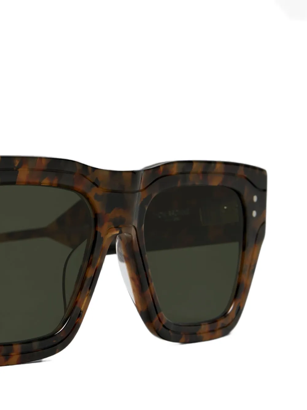 Thom Browne Eyewear Zonnebril met schildpadschild-design Bruin