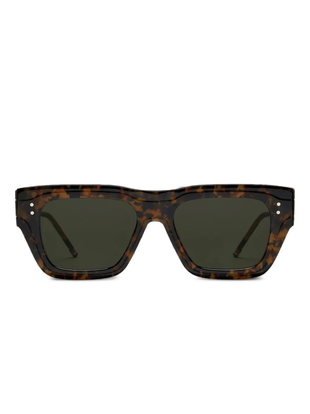 Thom Browne Eyewear ジオメトリックフレーム サングラス - ブラウン Thom Browne Eyewear ジオメトリックフレーム サングラス - ブラウン