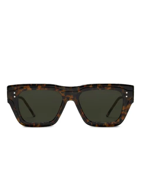 Thom Browne Eyewear tortoiseshell geometric-frame sunglasses