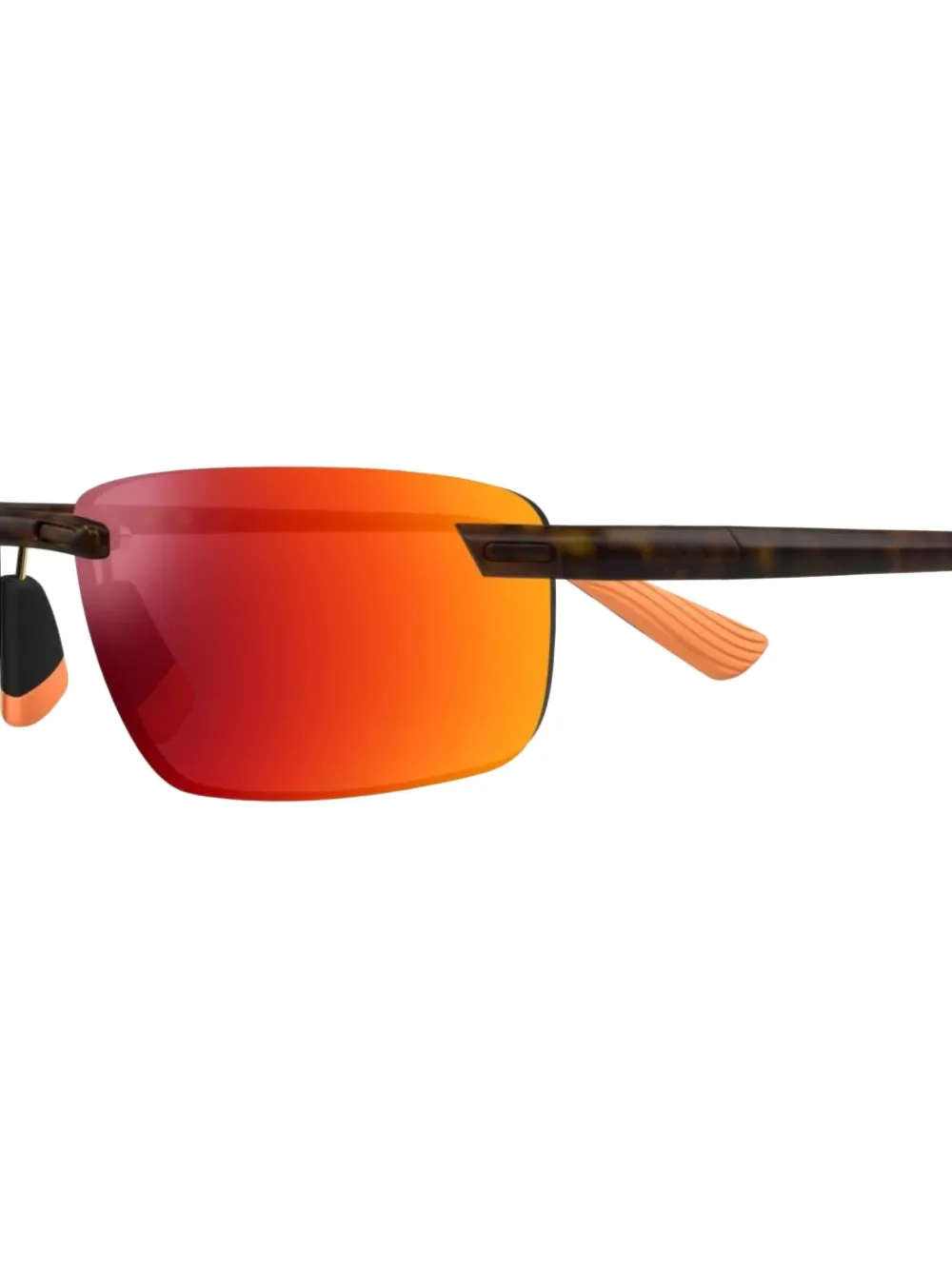 Maui Jim Ilikou rectangle-frame sunglasses Rood