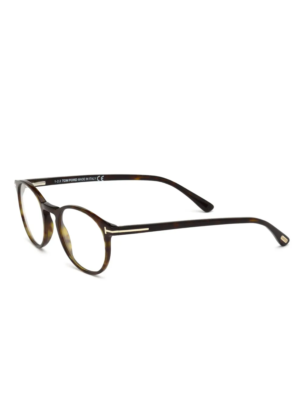 TOM FORD Eyewear Bril met rond montuur Bruin