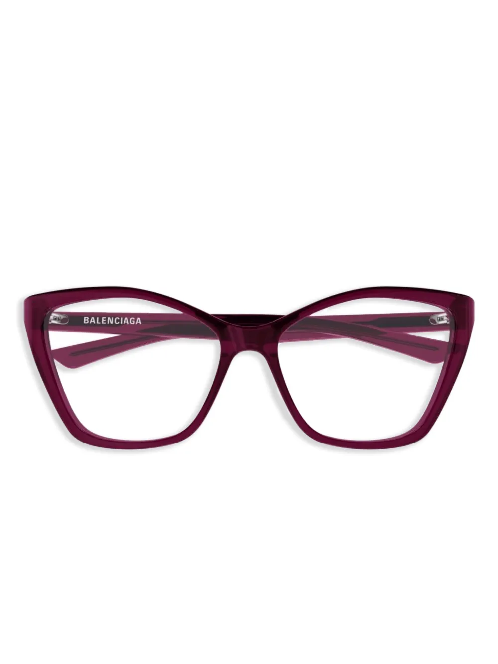 Balenciaga Eyewear Bril met cat-eye montuur Paars