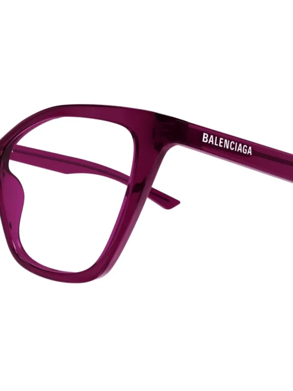 BALENCIAGA べっ甲柄 キャットアイ メガネ Balenciaga Eyewear キャットアイ眼鏡フレーム | パープル | FARFETCH JP