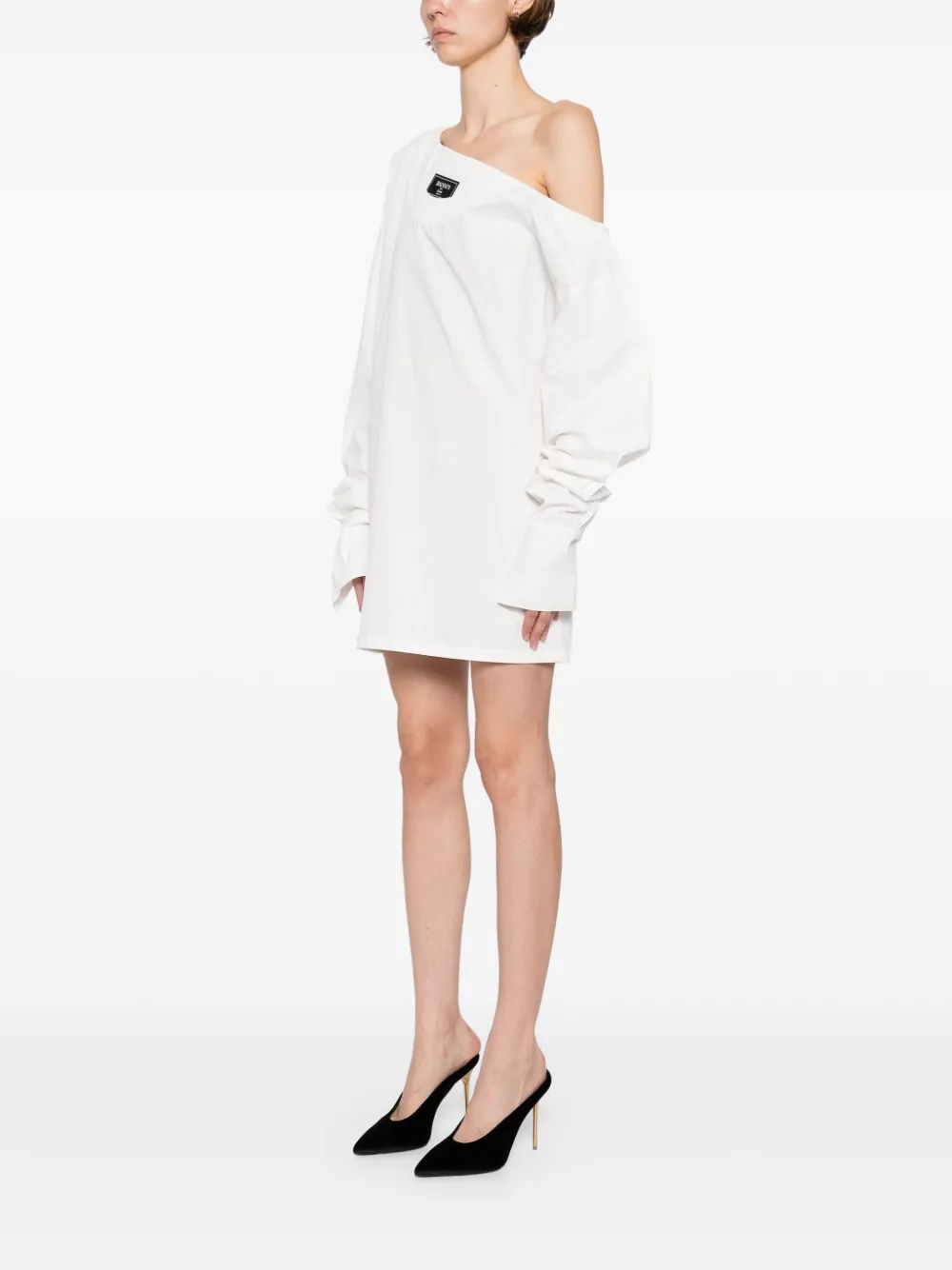 Balmain Jurk met open hals Wit