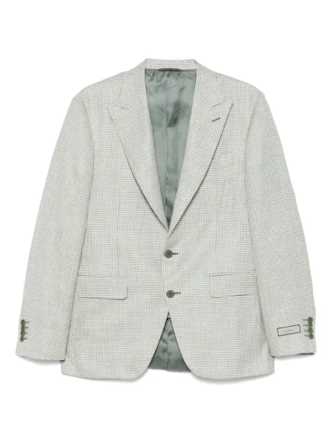Canali blazer con estampado pied de poule