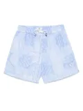 Borrelli patchwork-print swim shorts - Blue