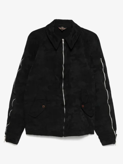 Black Comme Des Garçons chamarra con motivos en jacquard
