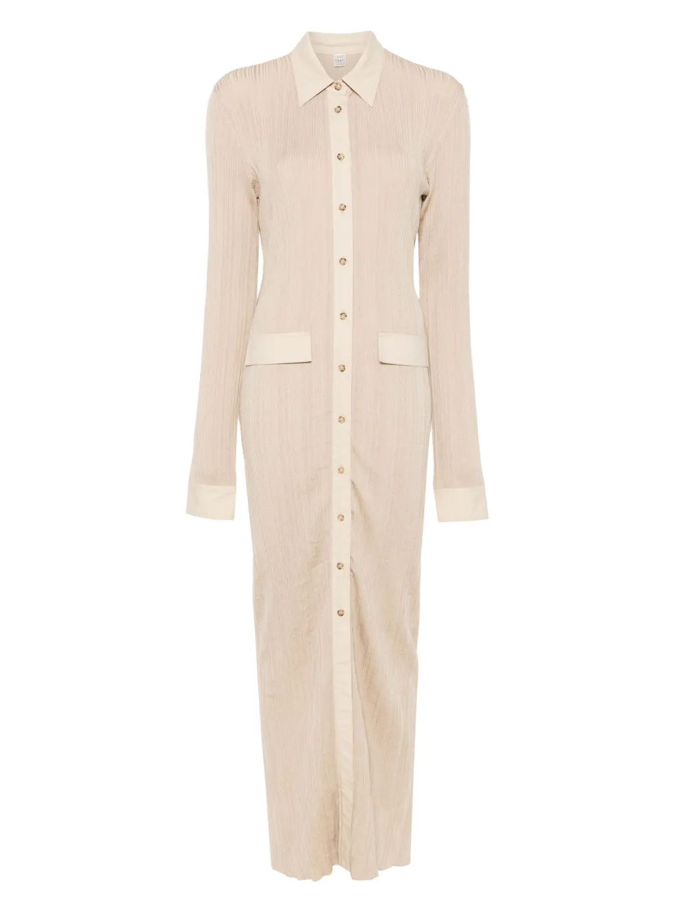 TOTEME Gebreide maxi-blousejurk Beige