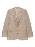 Canali checked blazer - Brown