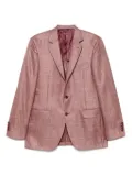Canali checked blazer - Pink