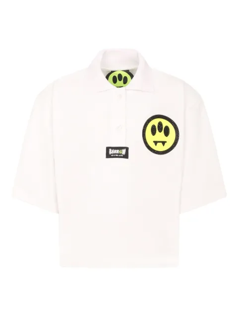 Barrow kids Camisa polo com bordado gráfico