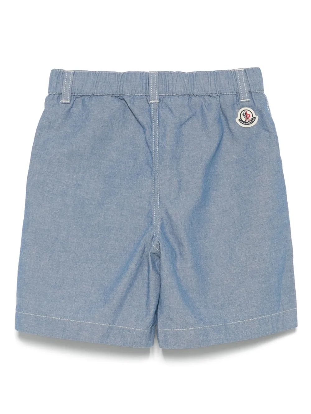 Moncler Enfant Katoenen chambray shorts Blauw