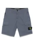 Stone Island Compass-badge cargo shorts - Blue