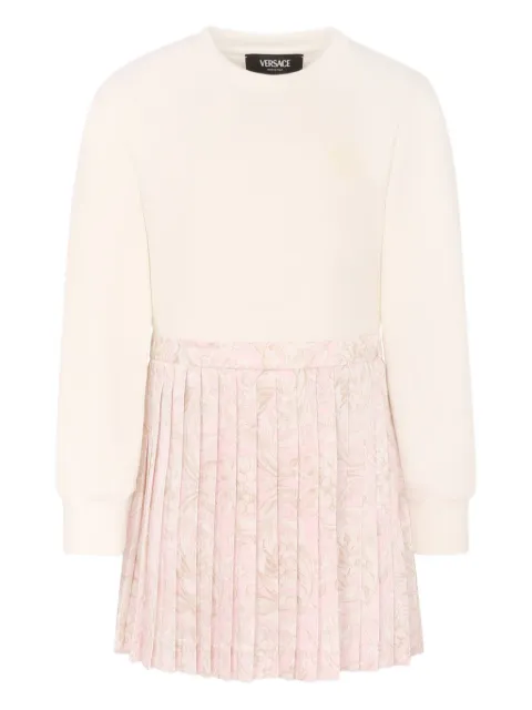 Versace Kids vestido plisado