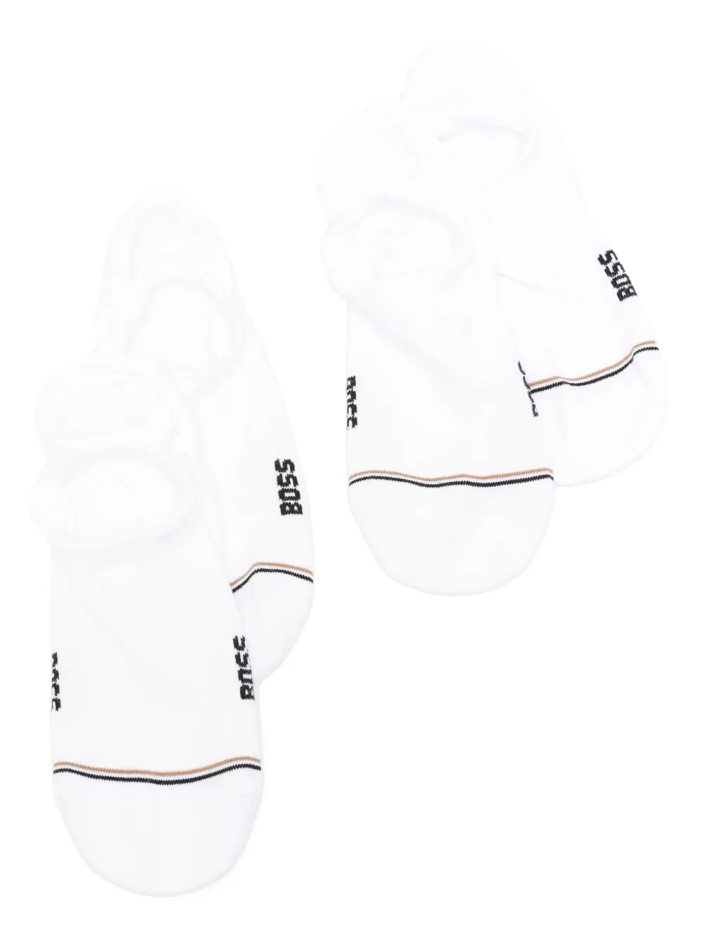 BOSS logo-intarsia socks (pack of two) | White | Image 1