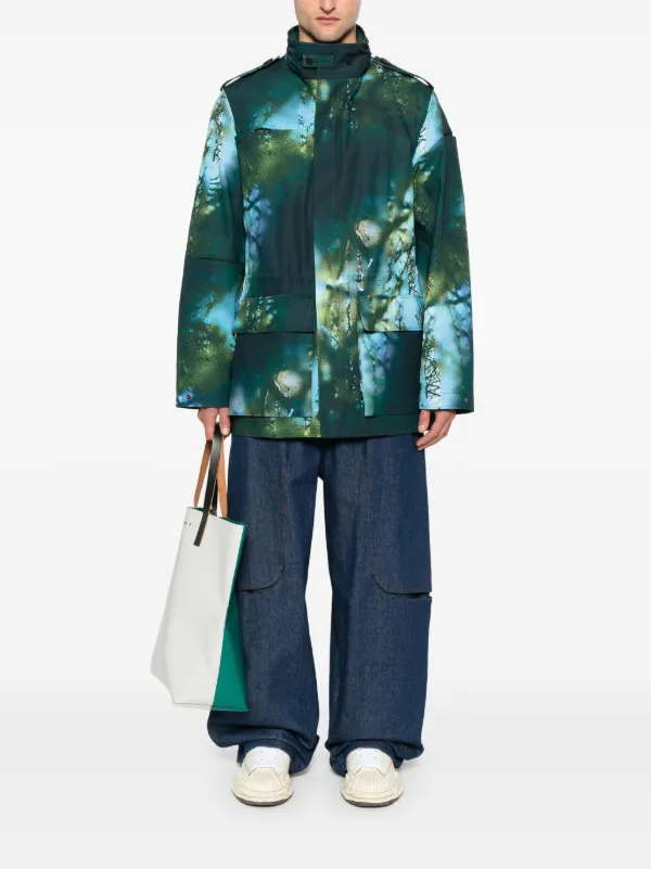 Y-3 AOP Jacket | Blue | FARFETCH