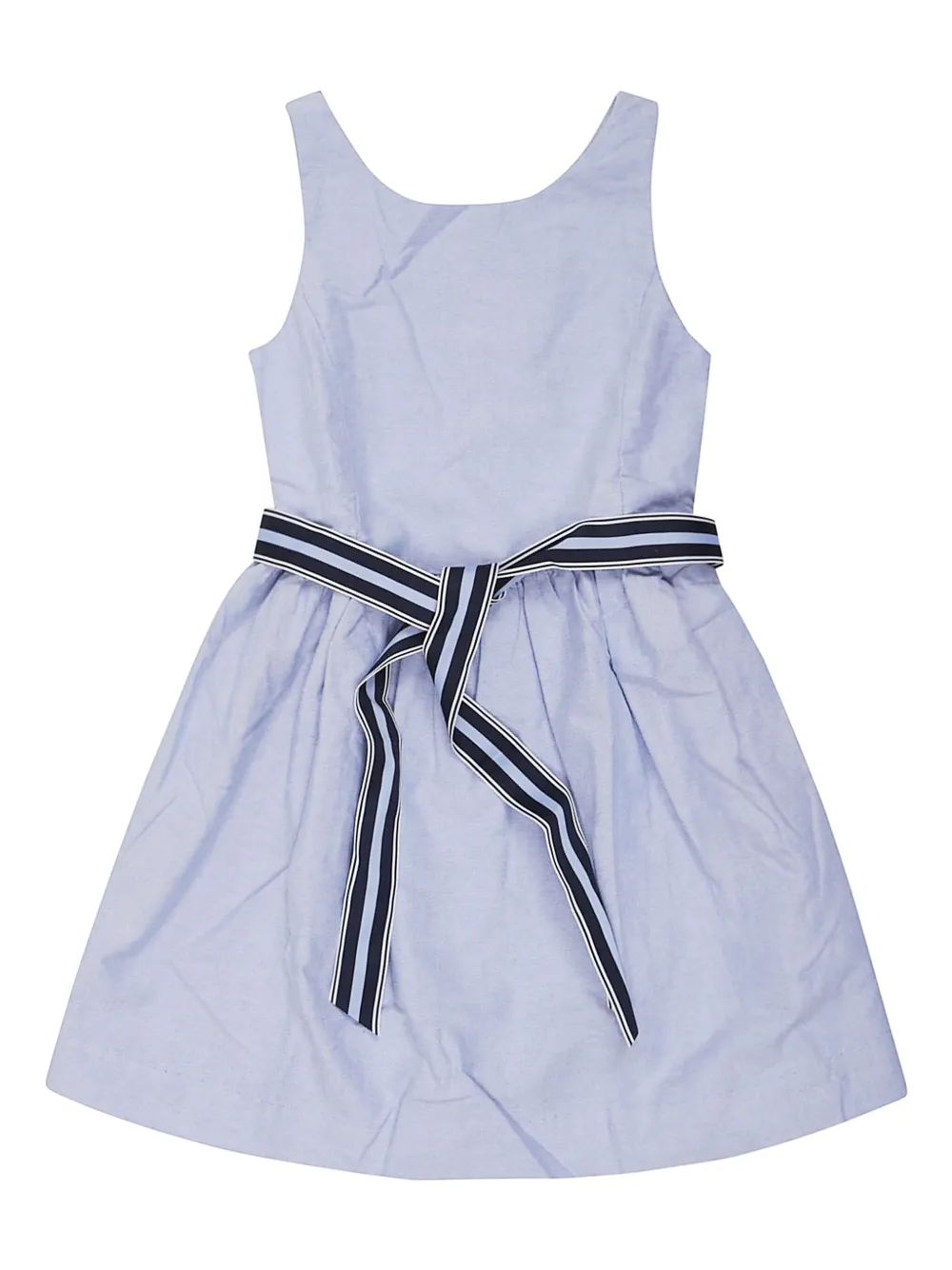 POLO RALPH LAUREN KIDS ベルテッド ワンピース - ブルー POLO RALPH LAUREN KIDS ベルテッド ワンピース - ブルー