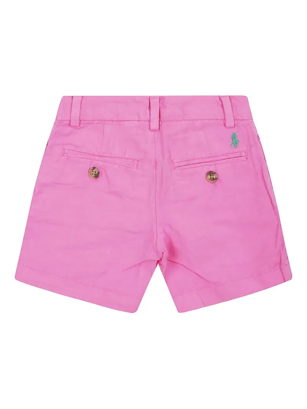 POLO RALPH LAUREN KIDS リネン ショートパンツ | ピンク | FARFETCH JP