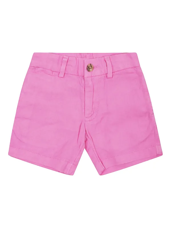 POLO ピンクショートパンツ POLO RALPH LAUREN KIDS リネン ショートパンツ | ピンク | FARFETCH JP