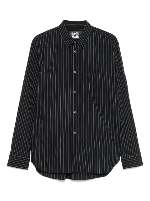 Black Comme Des Garçons striped shirt