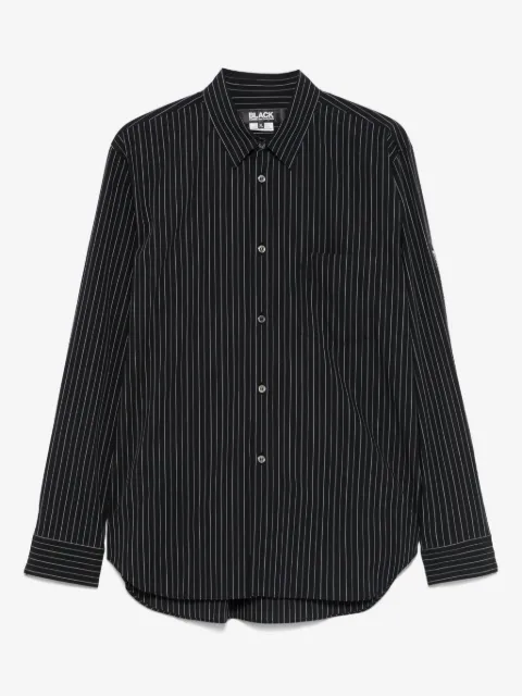 Black Comme Des Garçons striped shirt