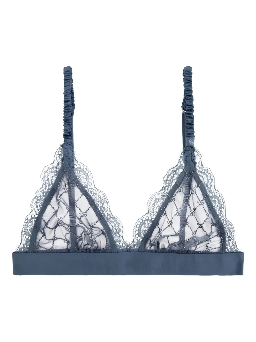 Love Stories Lace Triangle Bra In Blue